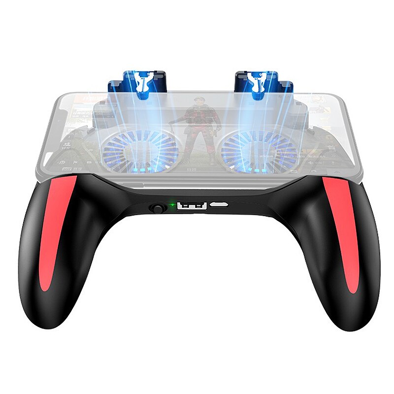 H10 Rechargeable Gamepad Controller Joystick, Used to Release the Trigger Dual Cooling Fan Game Radiator: Default Title