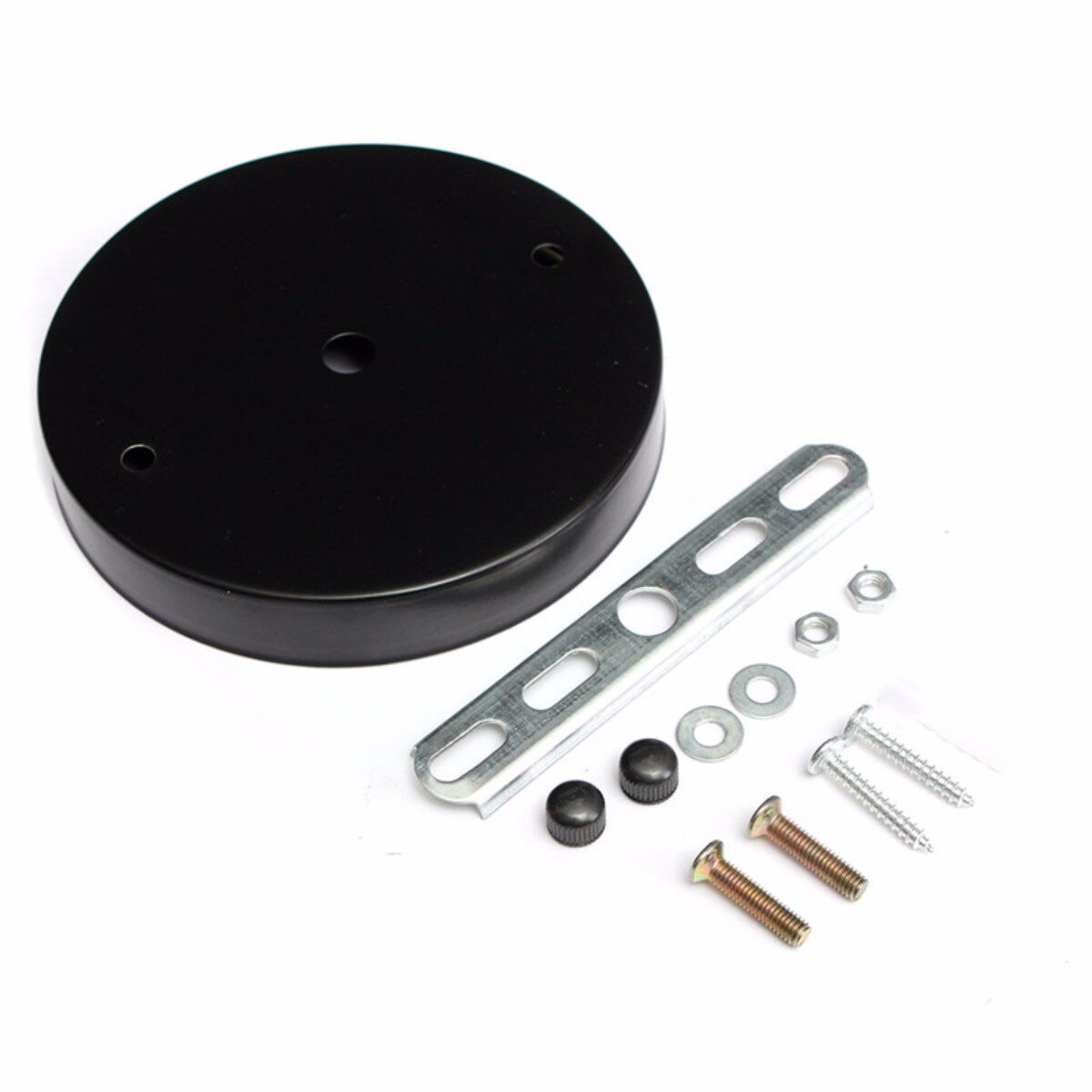 E27 Bulb Lamp Base Holder 120mm Lamp Base Ceiling Canopy Wall Lights Mount LED Vintage Pendant Light Lamp Disc Base