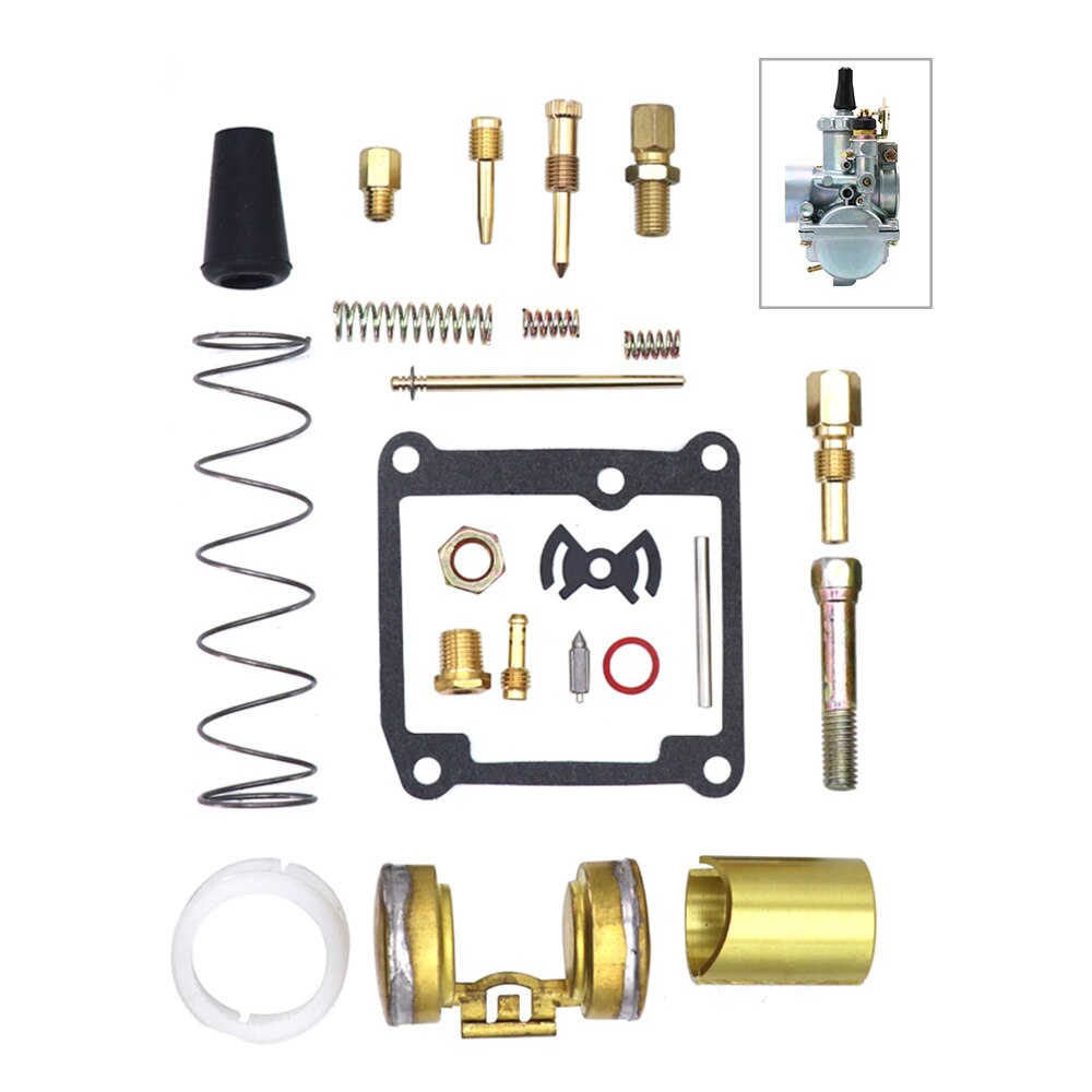 Kit de reparación de carburador de ALconstar-VM20 para Mikuni VM20, herramientas de reparación de carburador de motocicleta con chorros de repuesto: Default Title