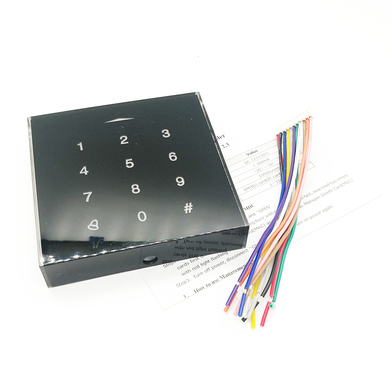 Touch keypad Rfid 125khz Access Control System Wiegand 26 in/output Backlit Keypad Door Lock Controller