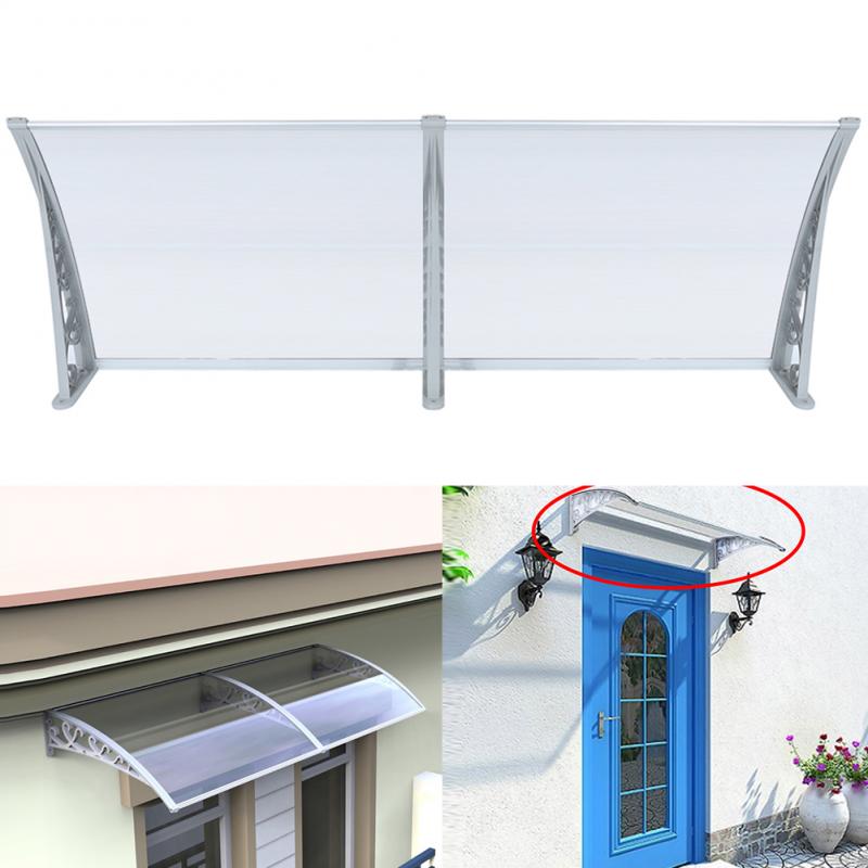 Tent Awning Window Canopy Rain Shelter Roof Sun Shade Door Furniture Top Patio Cover Front Celldeal Shade Cover 1X3M HWC