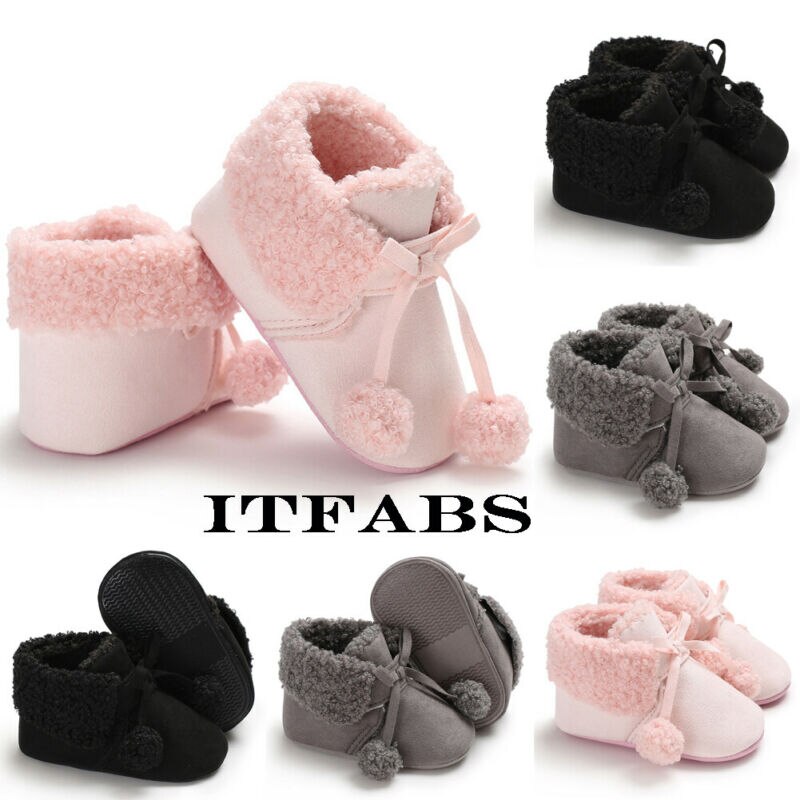 Baby Meisje Jongen Snowboots Winter Laarsjes Baby Peuter Pasgeboren Crib Schoenen 0-18M