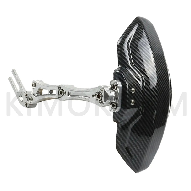 Guardabarros de rueda trasera de aleación de aluminio de fibra de carbono de imitación ajustable para motocicleta y bicicleta accesorios extensores universales