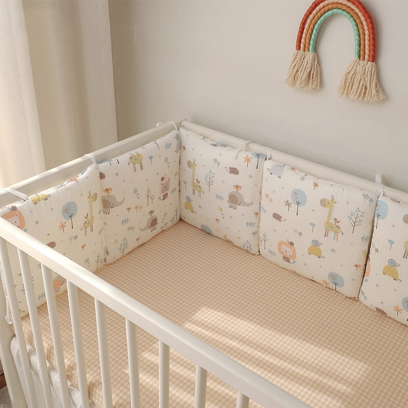 6 pçs/set Bebê Bumper Cama Almofada Travesseiro Caixa No Vidro Traseiro para Protetor de Berço Berço Bumper Set Fundamento Do Bebê Infantil Bebe