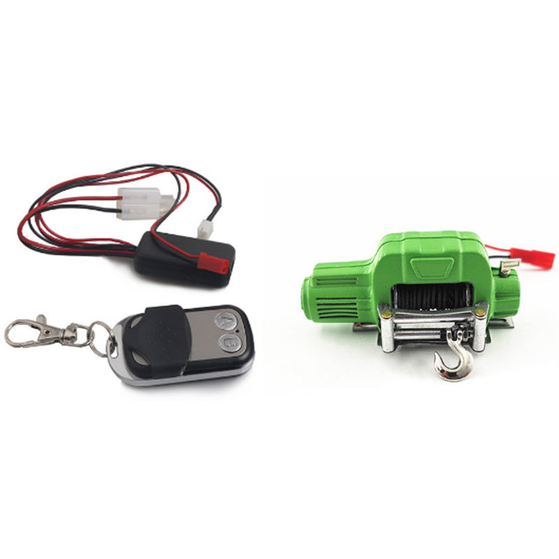 Mini metalen elektrische lier voor 1/10 schaal Crawler RC auto-onderdelen: Rood