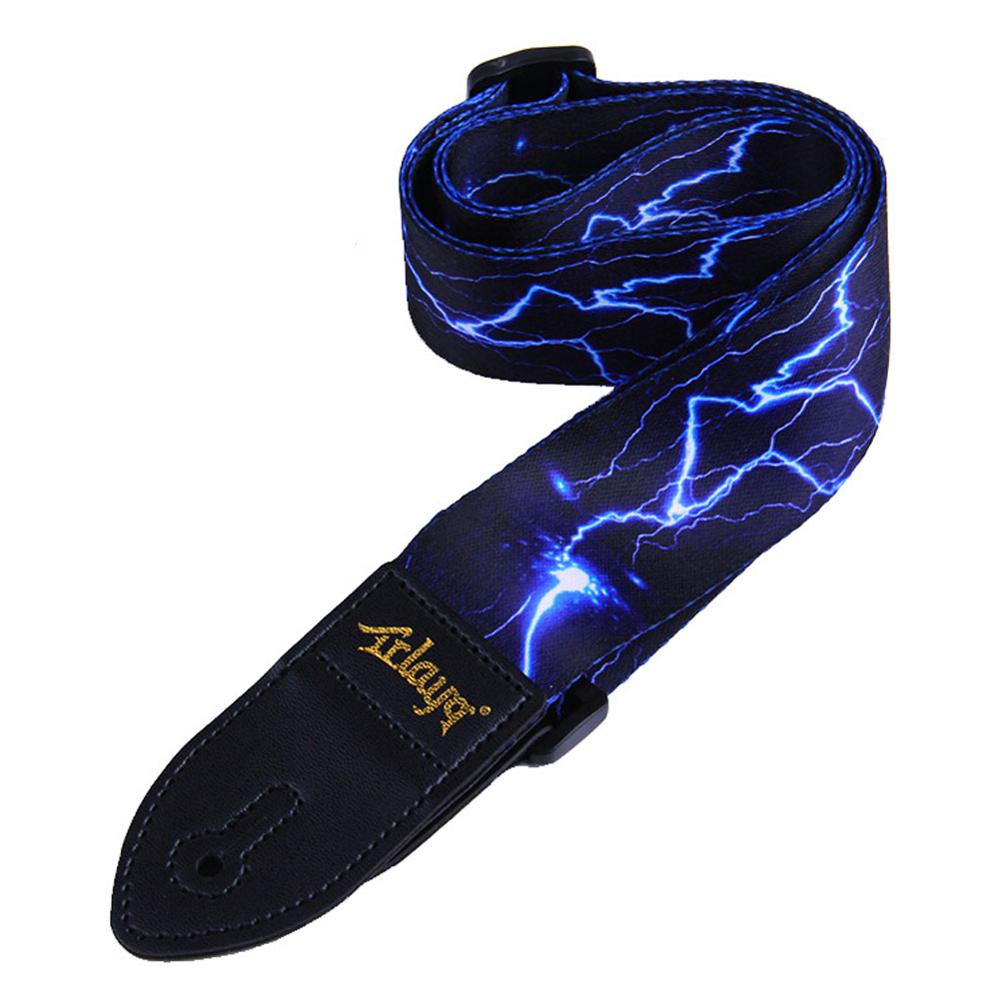 Sangle de guitare en Nylon pour guitare électrique acoustique et basse ceinture de guitare multicolore réglable sangles en Nylon d'impression colorée: 03