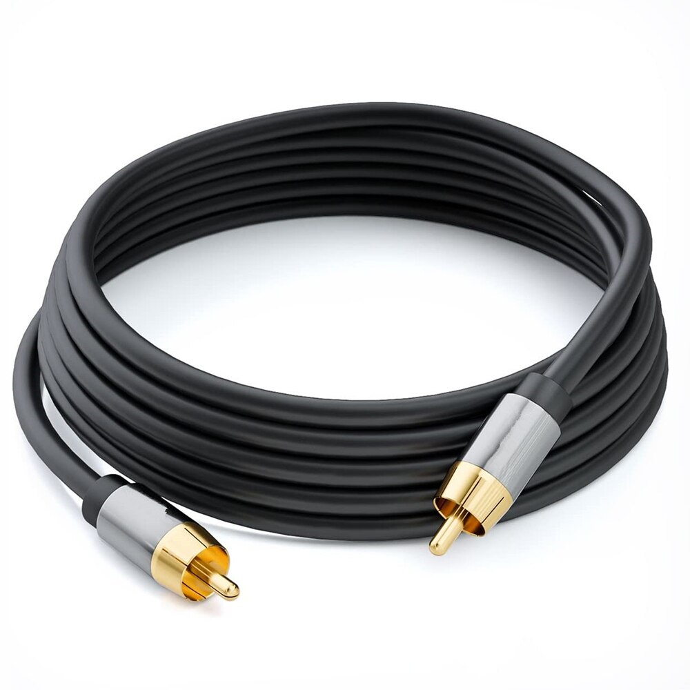 Digitale Audio- RAC Kabel Prämie Stereo RCA zu RCA Koaxial SPDIF Kabel Männlichen Lautsprecher Hifi Subwoofer Kabel AV 1m 1,8 m 3m 5m 10m