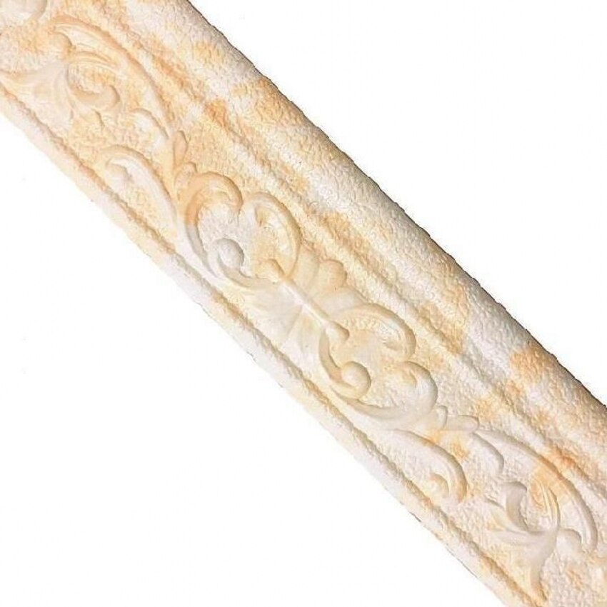 3D se stesso-adesivo Muro Battiscopa Adesivi Battiscopa Del Piede Adesivo Linea di cornice Impermeabile Angolo Decalcomanie Della Parete di Sfondo Complementi Arredo Casa: marble giallo