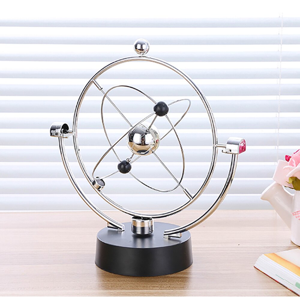 Rotation evig bevægelse newton pendul balance bold pendul bold fysik tumbler håndværk hjemmebord dekorationer skrivebord legetøj