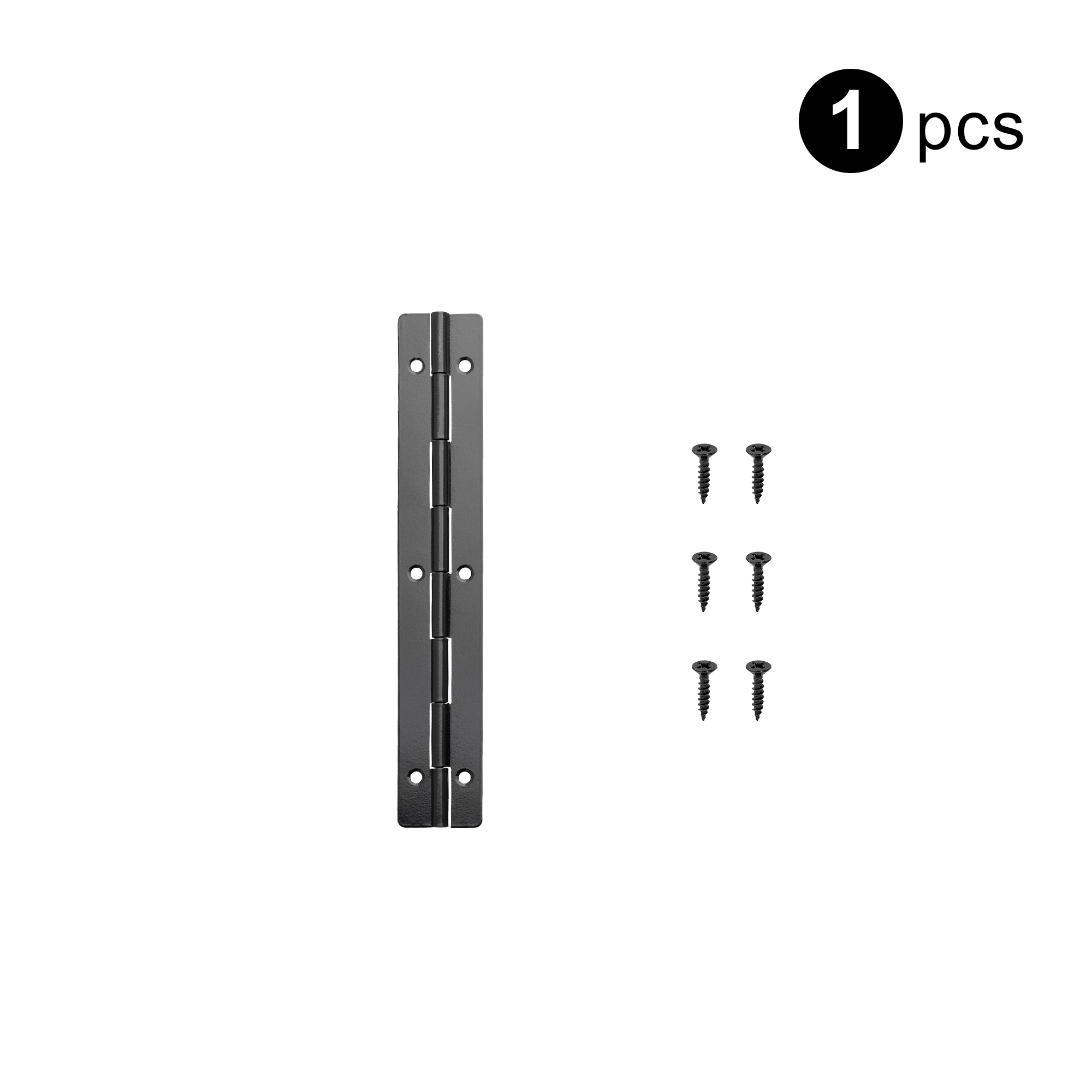 Bisagra continua de caja de bisagra larga de 8, 12 y 16 pulgadas, bisagras de Piano de 270 grados para gabinete, caja de madera, piezas de herrajes para muebles: Negro / oro