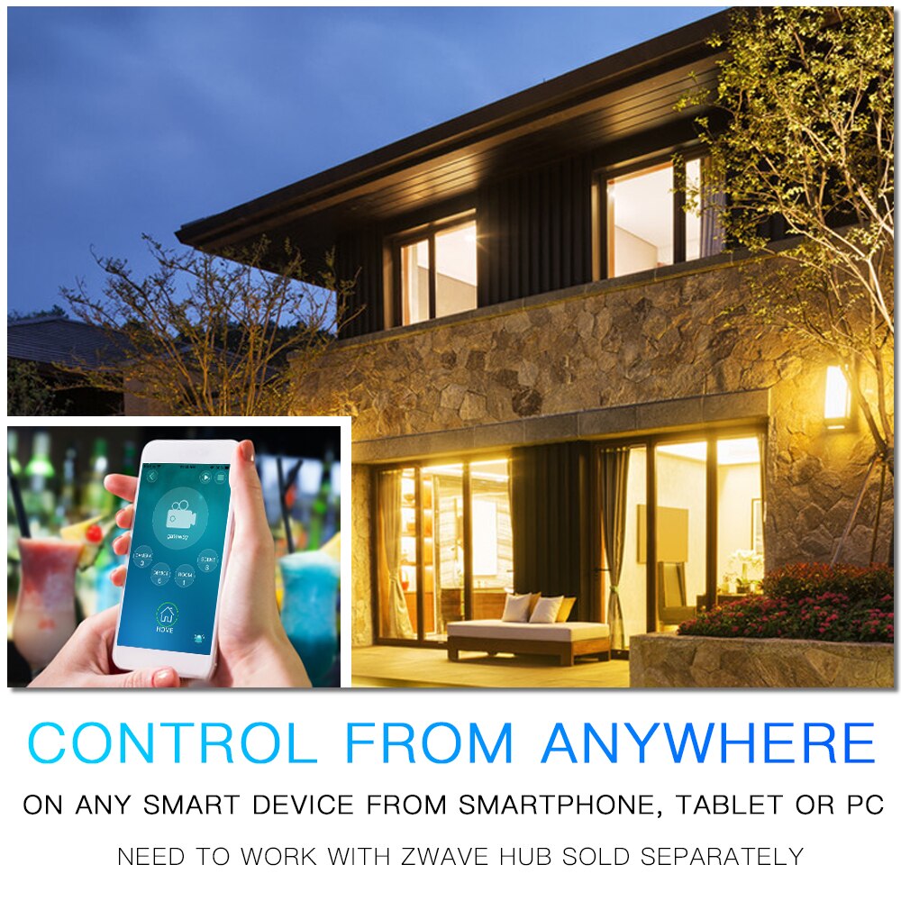 Z-wave Plus Wall Light Switch 2CH Gang Home Automation Z Wave Wireless Smart Remote Control Light Switch NAS-SC02ZE