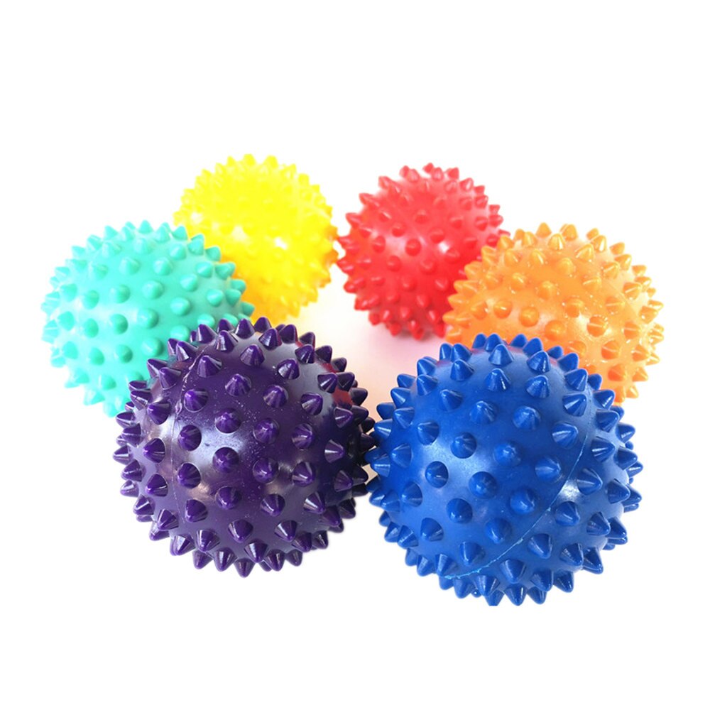 Bola de masaje con pinchos de Pvc para fascitis Plantar, accesorio deportivo para aliviar el dolor en el pie, # YJ