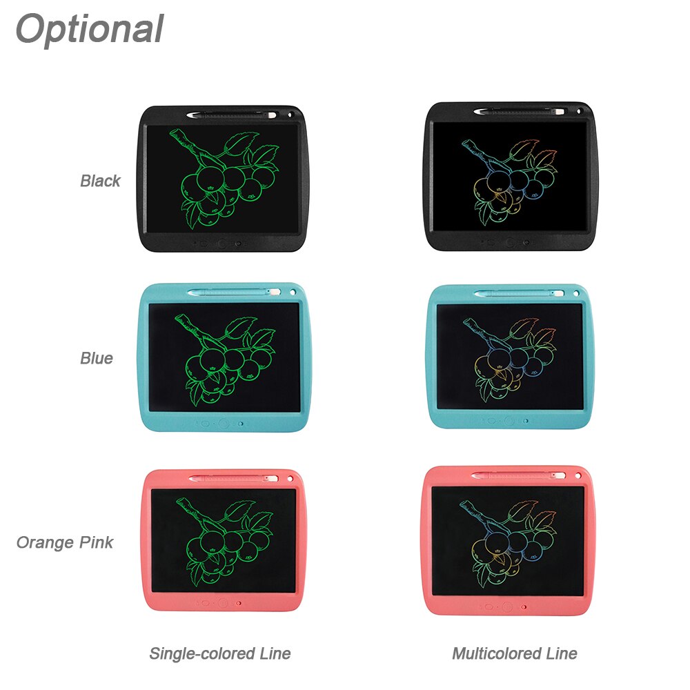 LCD Writing Tablet 9 Inch Partly Erasable Pressure-sensitive Drawing & Writing Board Eye-protective WritingPad for School Office