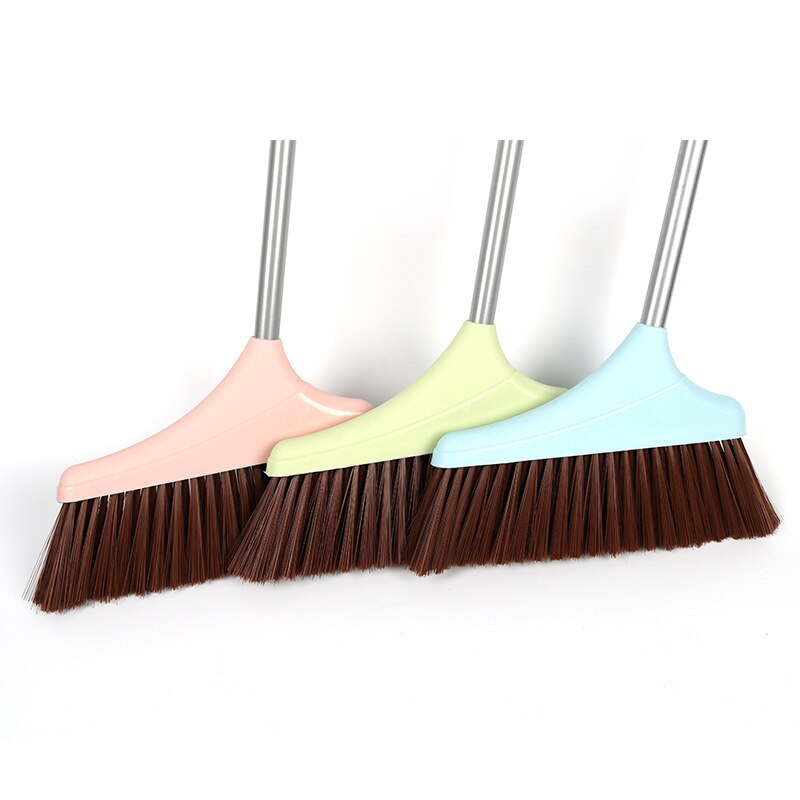 Plastic Huishoudelijke Zachte Haar Bezem Plastic Eenvoudige Candy Kleur Bezem Bedrijf School Bezem