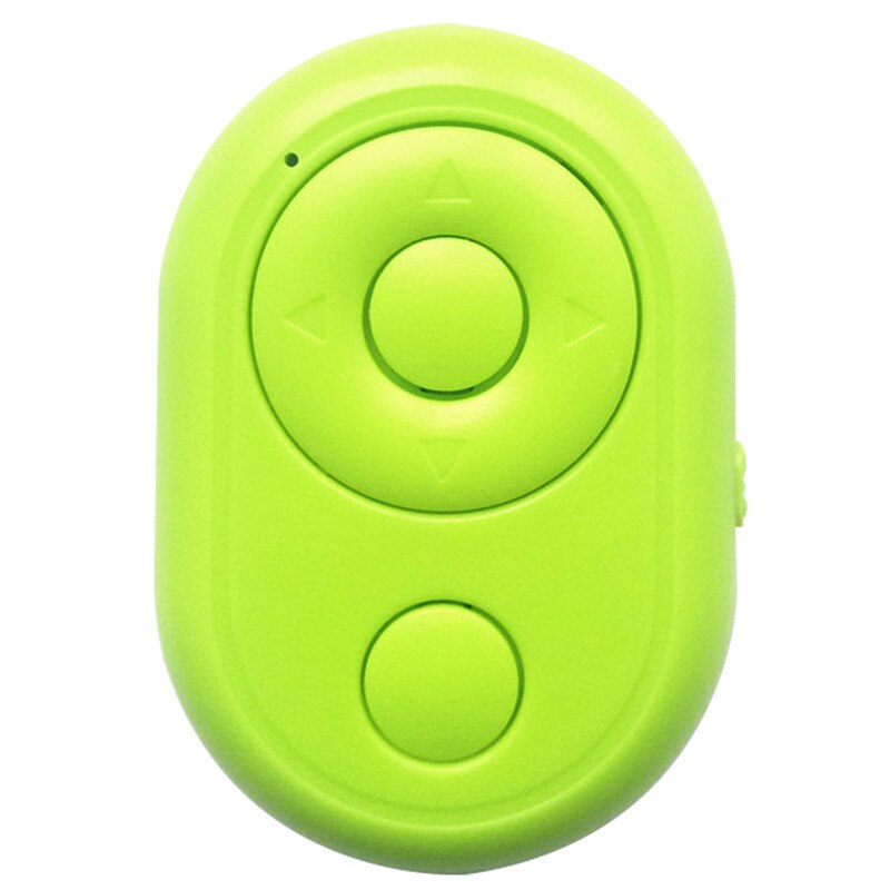Portátil mando con Control remoto-botón temporizador conveniente disparador Selfie Bluetooth para teléfono anillo de luz trípode tomando fotos: Verde