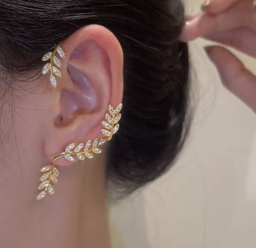 Boucles D'oreilles Pendantes En Plaqué Argent Avec Cristaux Zircon - Neuf Avec étiquettes