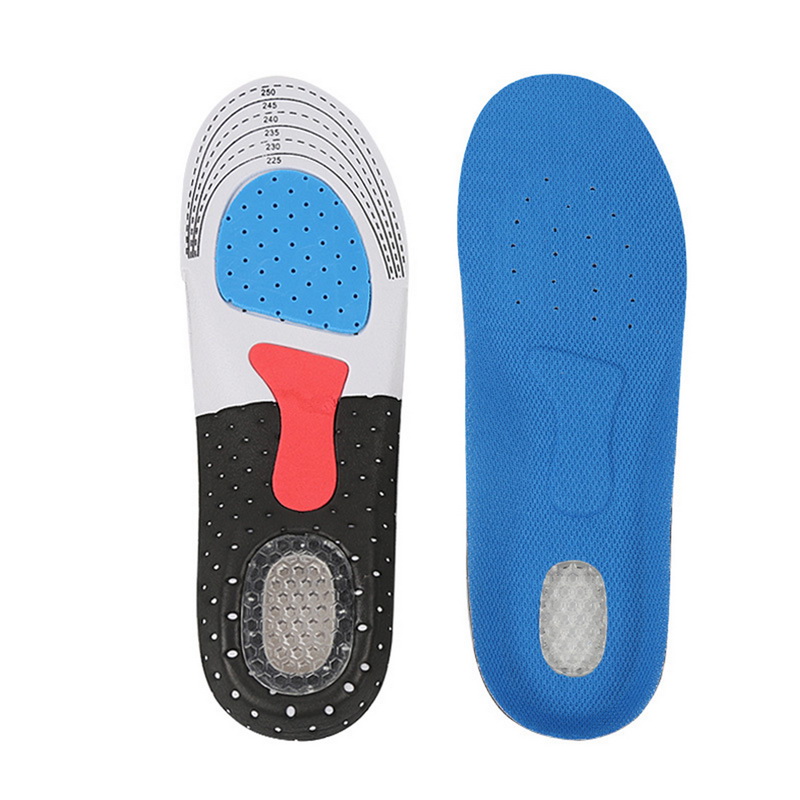 Plantillas de Gel de silicona para correr, para pies, hombre y mujer, almohadilla ortopédica, masajeador, absorción de impacto, soporte para arco