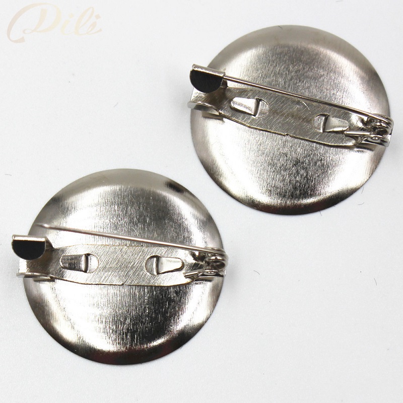 Zilver wit broche terug bar pin 20mm 25mm 30mm 35mm broche base spacer safe lock pin voor kledingstuk DIY finding: 35mm