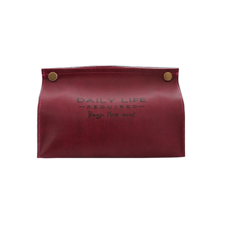 PU Lederen Handdoek Servet Weefsel Houder Container Tissue Doos Papier Dispenser Tissue Houder Case voor Office Home Decoratie