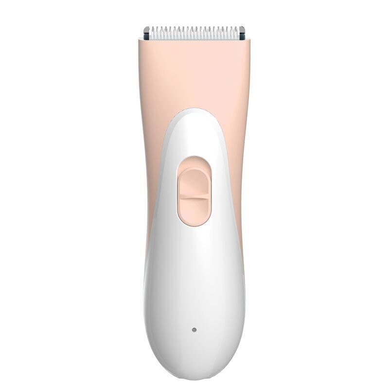 Baby Waterproof Hair Clipper Child Hair Clippers Electric Quiet Trimmer Child Silent Cutting Machine Suction Hair Shaver: pink