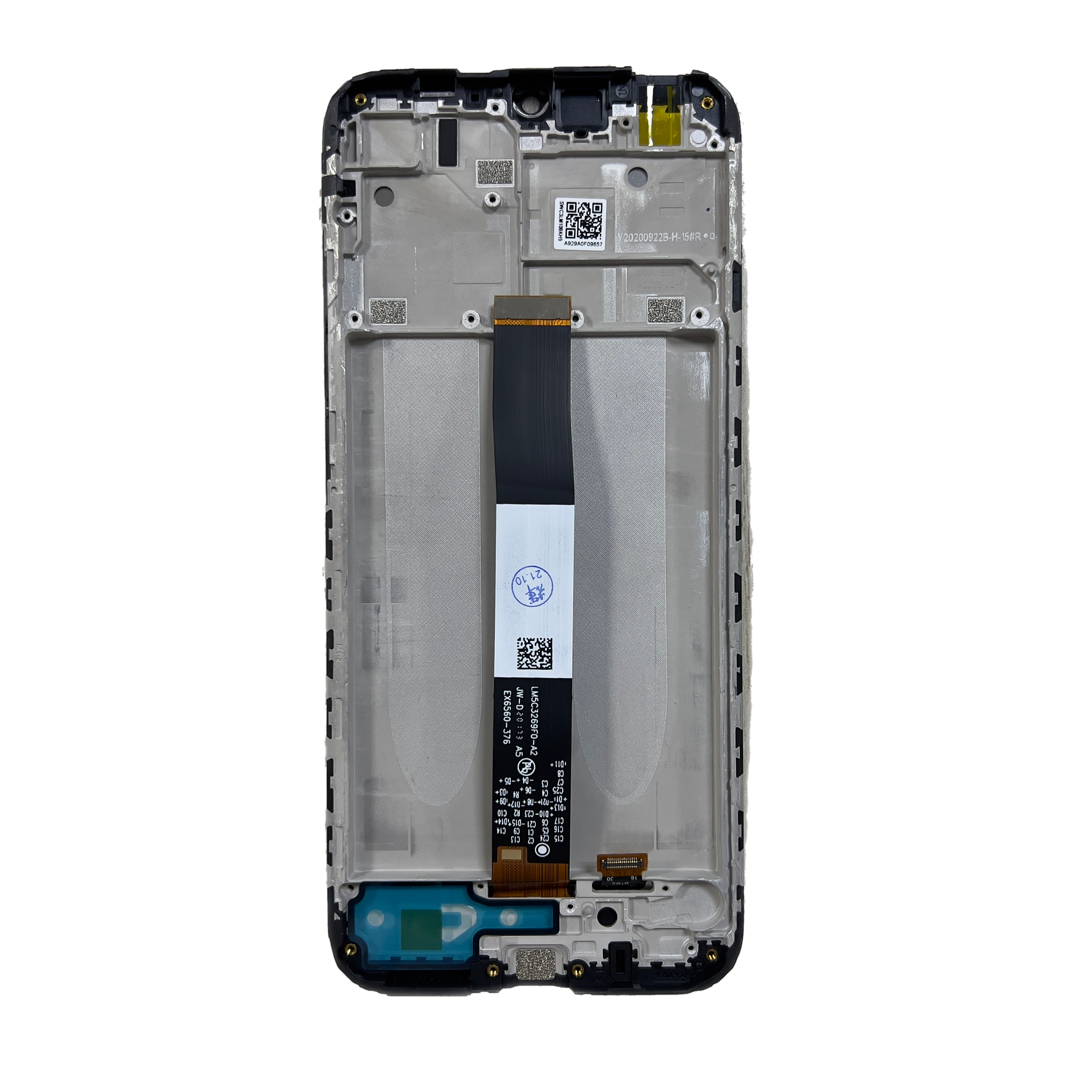 Skærm til xiaomi redmi 9 lcd-skærmenhed med ramme til redmi 9a 9at sport 9c nfc lcd