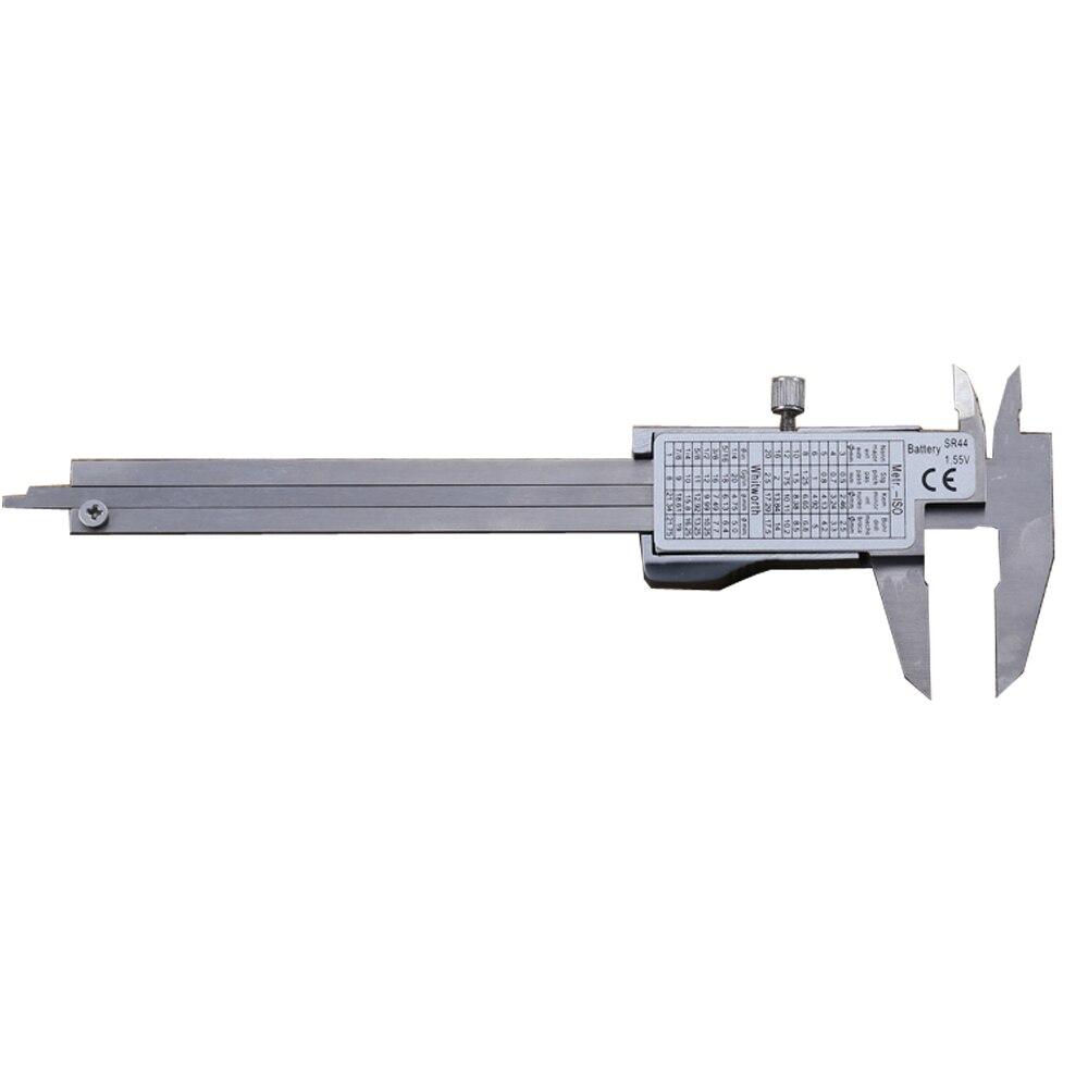 Calibrador Digital electrónico LCD de Metal, 4 pulgadas, 100mm, acero inoxidable, micrómetro a Vernier, herramientas de medición, calibradores digitales