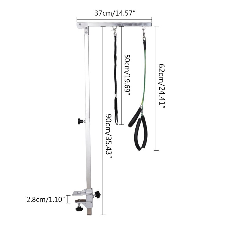 Verstelbare Opvouwbare Hond Pet Grooming Bad Tafel Met Opknoping Sling Touw Metalen Arm Schoonheid Mount Giek Bureau Beugel
