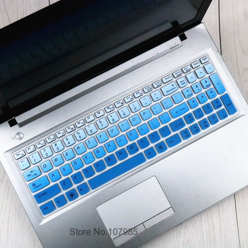 Silicone Keyboard Protector Cover Skin for Lenovo IdeaPad 300-15ISK 300-15 300 15ISK: Gradualblue