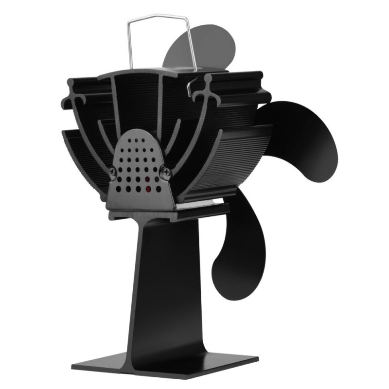 Wärme Versorgt Kamin Fan 4 Klingen Zauberstab Montiert Stille Umweltfreundliche Herde Fan Zirkulierende Warme Luft sparen Kraftstoff Effizient