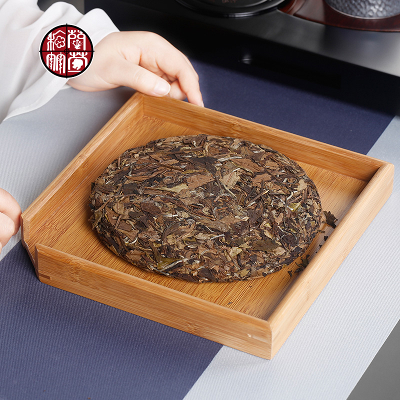 Placu bambusa pakowanie herbaty pudełko kolor drewna taca herbaciana kungfu zestaw robić herbaty akcesoria pojedyncze warstwy