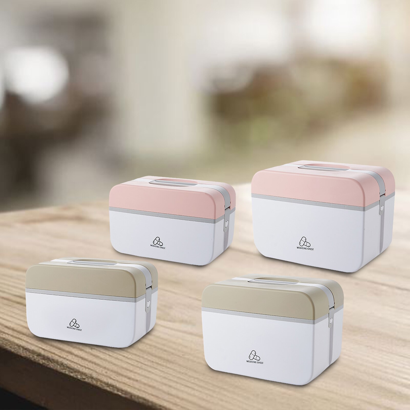 Medicine Storage Box Foldable Safe Portable Medicine Organizer Pill Box Splitters Pill Storage Organizer Container