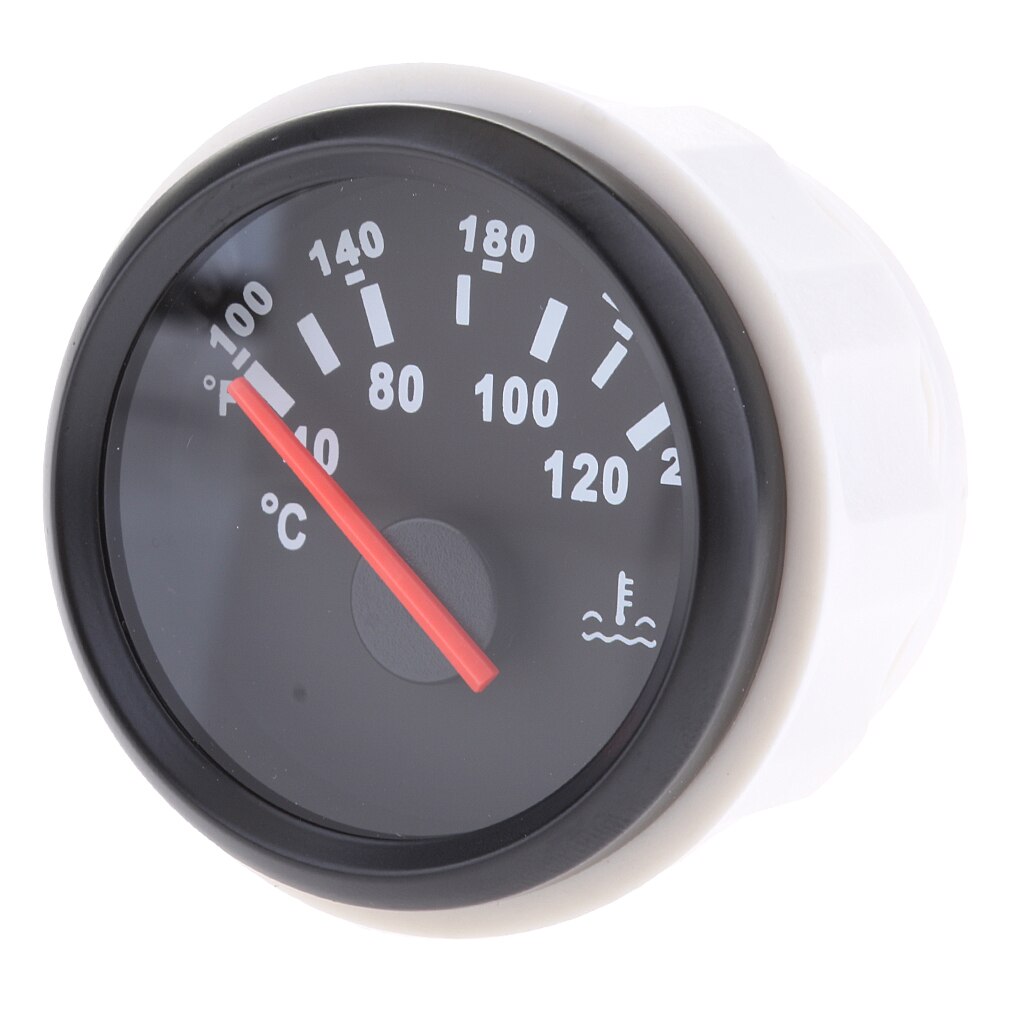 Boat Marine Electric Water Temperature Temp Gauge Meter 52mm 9-32V