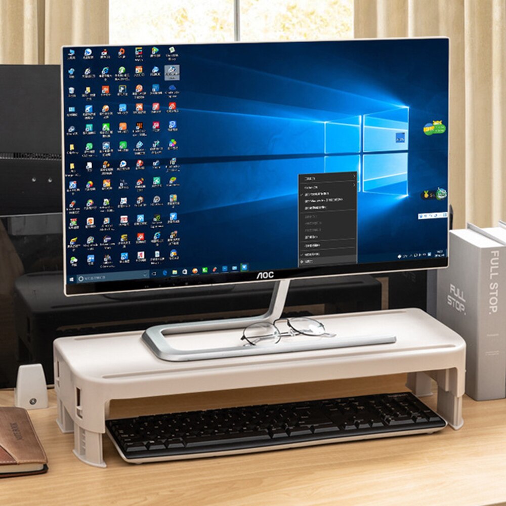 Computer Monitor Stand Multi-function Laptop Stand Desk PC Notebook Desktop Screen Riser LCD LED Monitor Stand Protect the neck