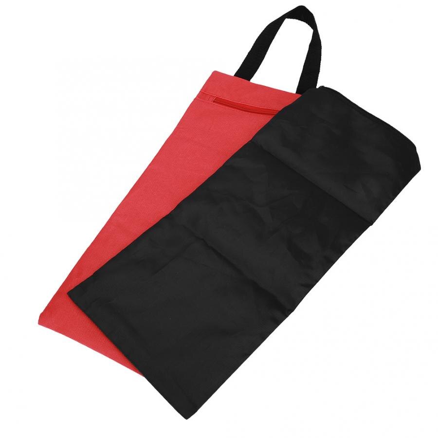 Sac de sable de Yoga 41x18cm, 2 pièces, sans remplissage, poids léger, bras mince réglable, entraînement de Fitness, coups de pied: Rouge