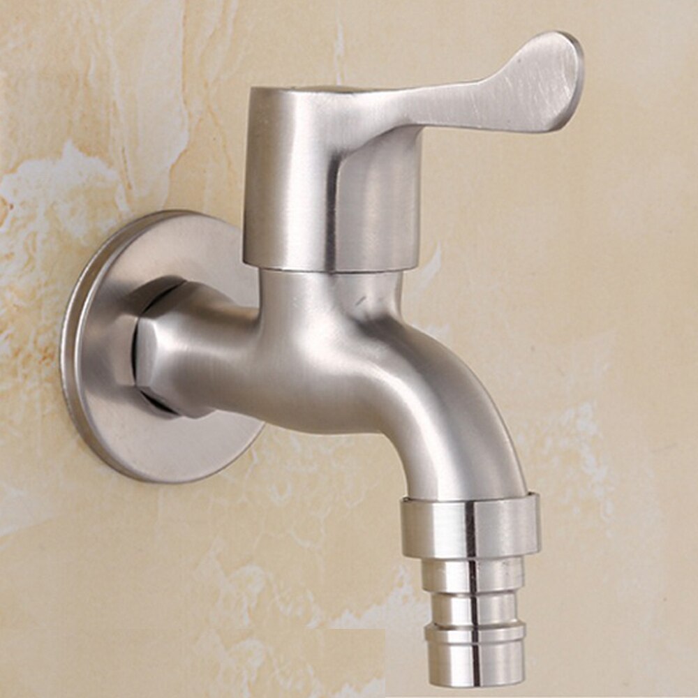 304 Rvs Kraan Tuin Bibcock Tap Outdoor Kraan Badkamer Wasmachine Kraan
