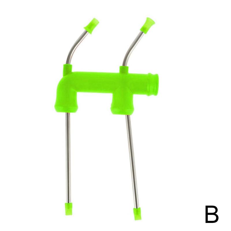 1PC Beer Snorkel Straw Beer Bong Funnel Slammer Double Snorkel Drinking Beer Bar Tools Festivals Party Dispenser Y1F5: AKZ1231B