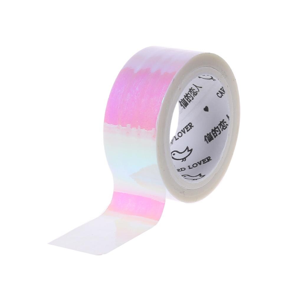 Decoración de Gimnasia Rítmica holográfica RG prismática brillo cinta aros palo: Rosa