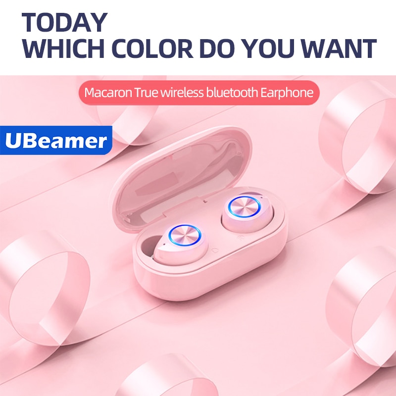 Ubeamer Беспроводные Наушник Macaron Tws Bluetooth Oortelefoon Echte Draadloze Oordopjes In-Ear Hoofdtelefoon Menselijk Headset Voor Smartphone