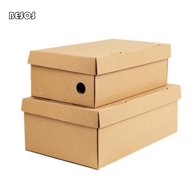 Kraft Paper Cutout Large Box Mall Activities Family Party Wallet belt Shoes Sandals Boots Cardboard Box