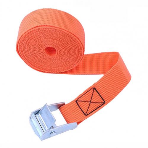 100Cm Metalen Gesp Trekkabel Cargo Strap Hoge Sterkte Slijtvaste Draagbare 250 Lbs Cargo Tie Down Cam band Voor Auto: Oranje