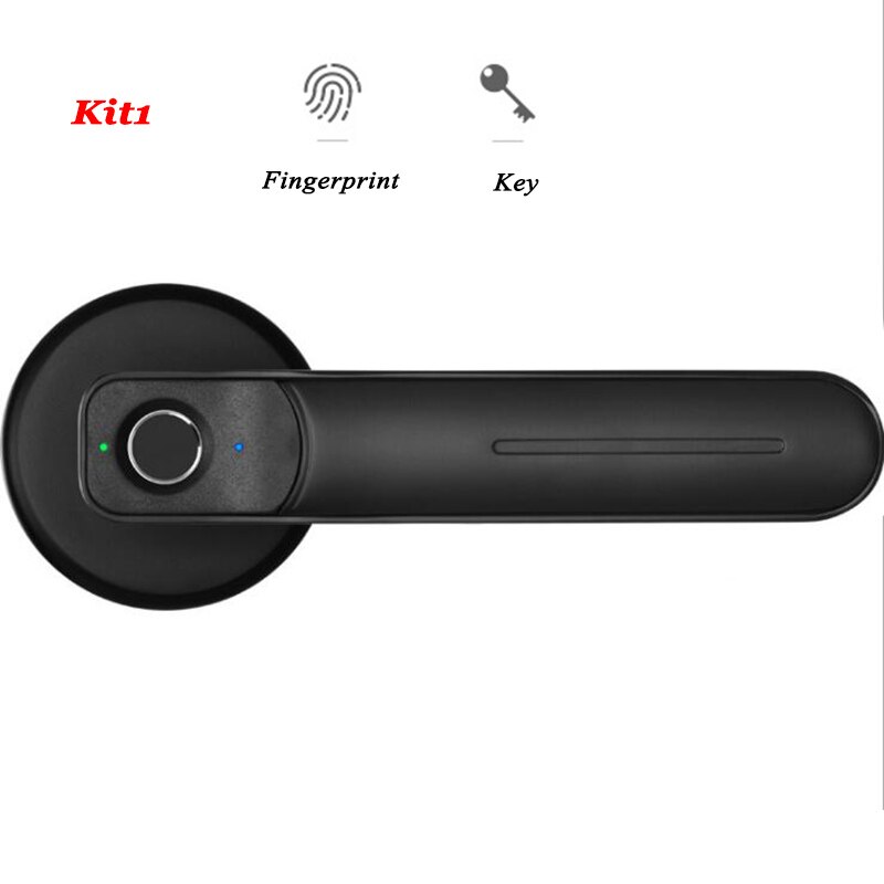 TTLOCK Smart Lock Fingerprint Door Lock Key Bluetooth Lock Replace Knob lock Smart Handle Lock: Kit1