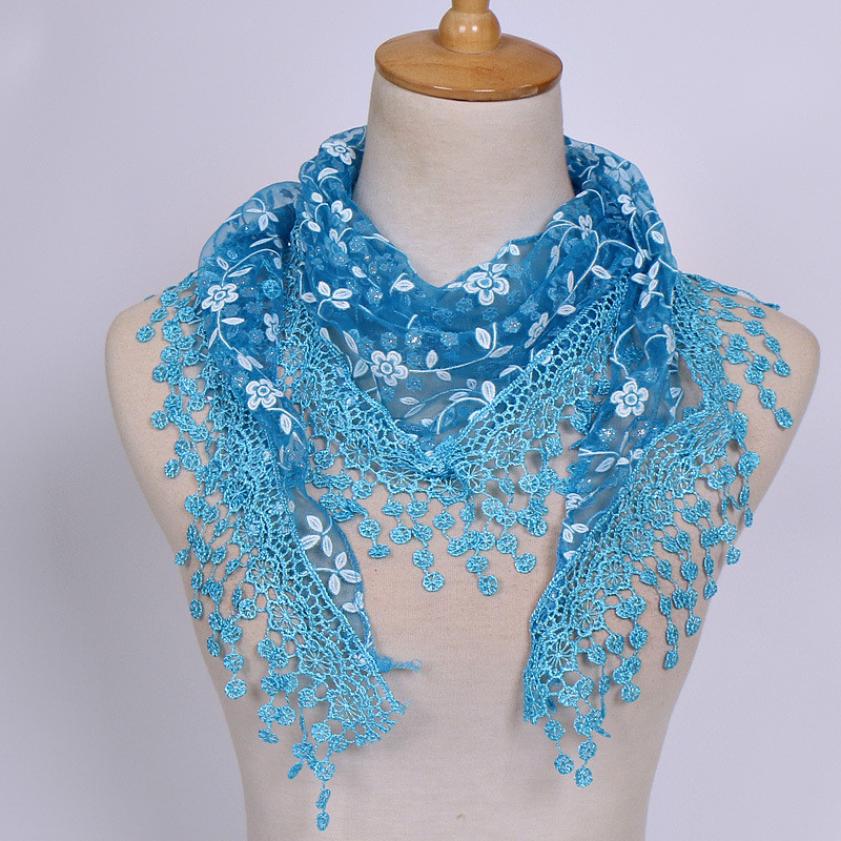 Vrouwen Sjaal Wrap Sheer Bloemen Sjaal Kwastje Sjaal vrouwen Sjaals Foulards Poncho Fabulous Elastische Sjaal Halsdoek Echarpe: L