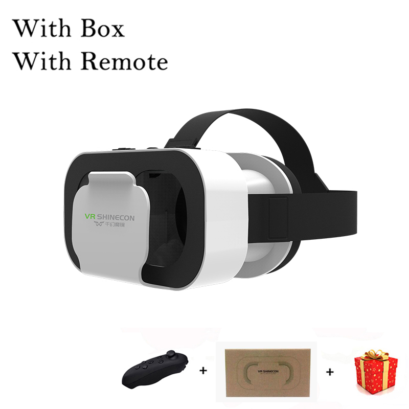 Shinecon VR gafas 3D auriculares dispositivo de Realidad Virtual casco gafas lentes teléfono inteligente móvil teléfono inteligente Realidade Viar VR: YELLOW