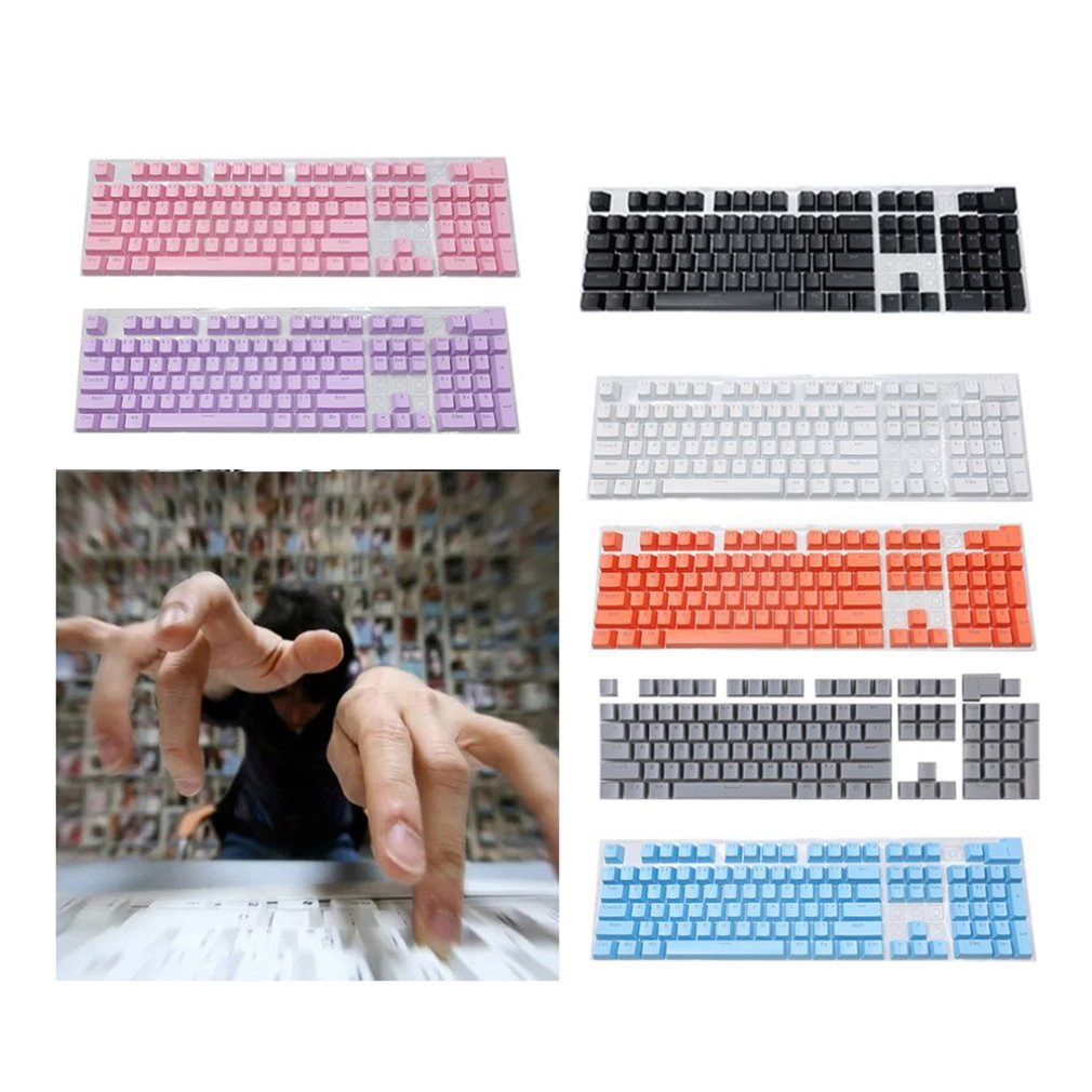ABS material translúcido keycaps forma cuadrada universal keycaps para teclados mecánicos antidisturbios y antisuciedad