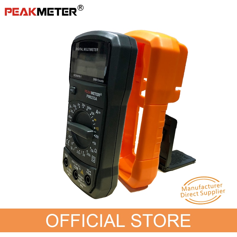 Official PEAKMETER PM8233A Auto manual Range Digital Multimeter with TRMS 1000V Temperature capacitance frequency Test