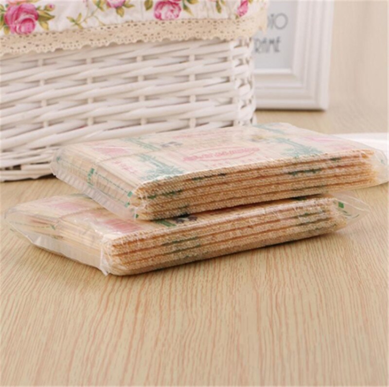 Bamboo Toothpick Disposable Natural Toothpicks Family Restaurant Accessories Fruit Single Sharp Tooth Sticks 100pcs/bag