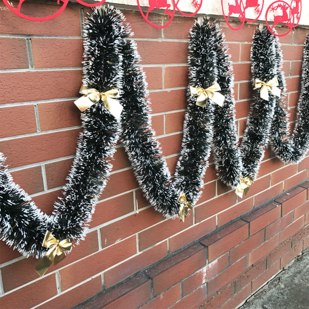 Gratis shippimh 200cm julesløjfer bolde guirlande træ ornament mall bar fest forsyninger