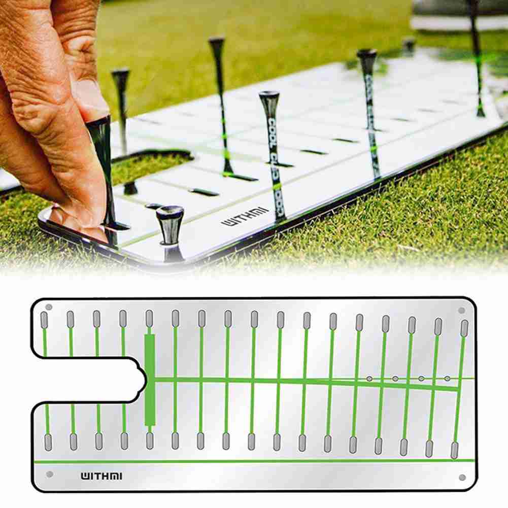 Golfsving rakt träna golf putting spegel ögonlinje golftillbehör putter spegel inriktning träningshjälp svingtränare