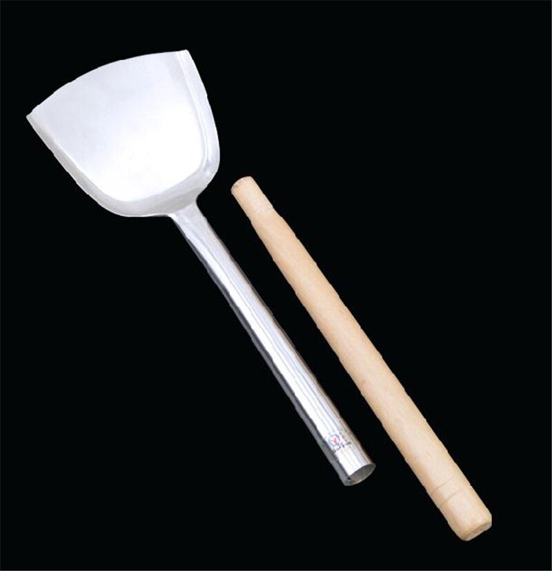 80cm long Handle big stainless steel chef cooking canteen spatula shovel Fried vegetable shovel Canteen tools kitchen items