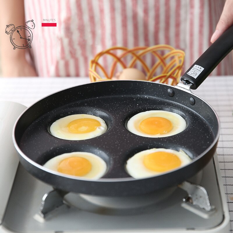 24cm stegte æggegryder non-stick pande husholdnings mini pocheret æg burger æg dumpling pot form fire huller lille spejlæg artefakt